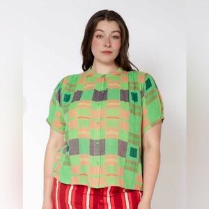 Ace & Jig Gina Blouse Tea Size L